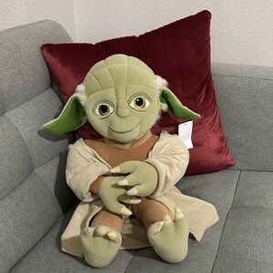 Green and Brown Yoda Plush Toy